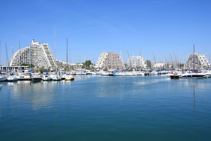 The marina of la Grande Motte, Herault, France; Shutterstock ID 1084042280; Purchase Order: -