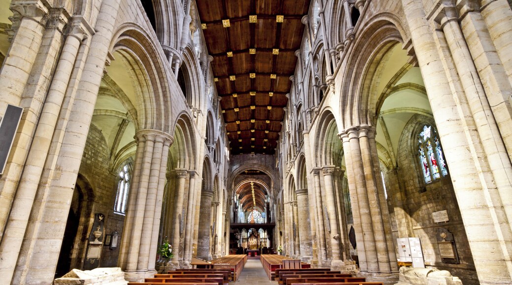 Nave in Selby Abbey. Located in Selby, Yorkshire, England, UK.