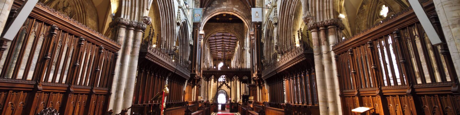 Here is a photograph taken from Selby Abbey. Located in Selby, Yorkshire, England, UK.