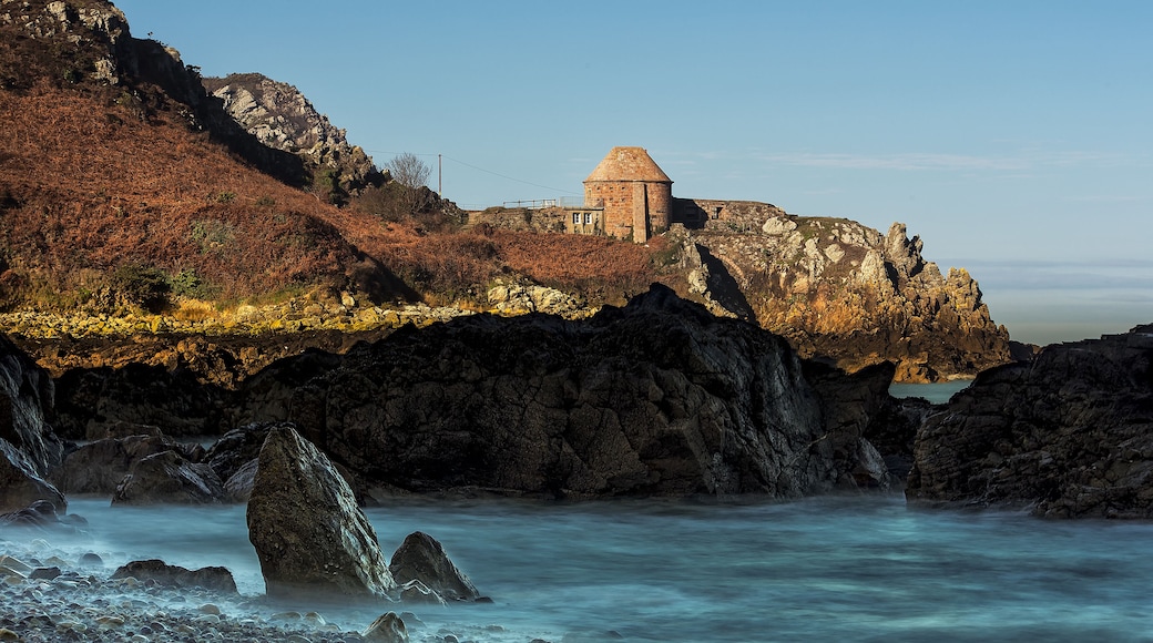 A shot of La Crete Fort taken from the beach