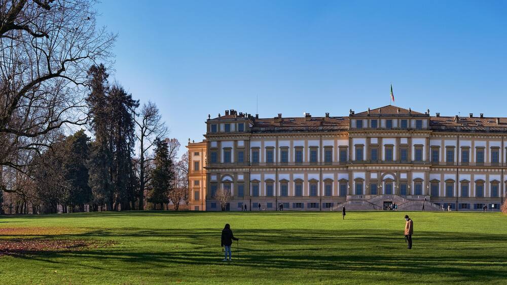 Villa Reale di Monza, panoramic rear view