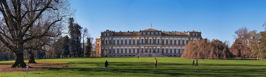 Villa Reale di Monza, panoramic rear view