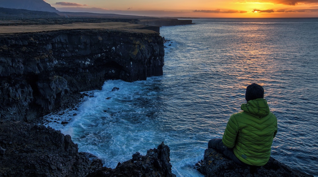 I really love this photo from my last trip to Iceland. We came to this spot for a second time, first time it was really windy and rainy. But second time it was amazingly calm, So I was just patiently sitting on the edge of Londrangar cliffs and watching a beginning of a new day.
#Adventure
#iceland #londrangar #nature #powerofocean #ocean #sunrise