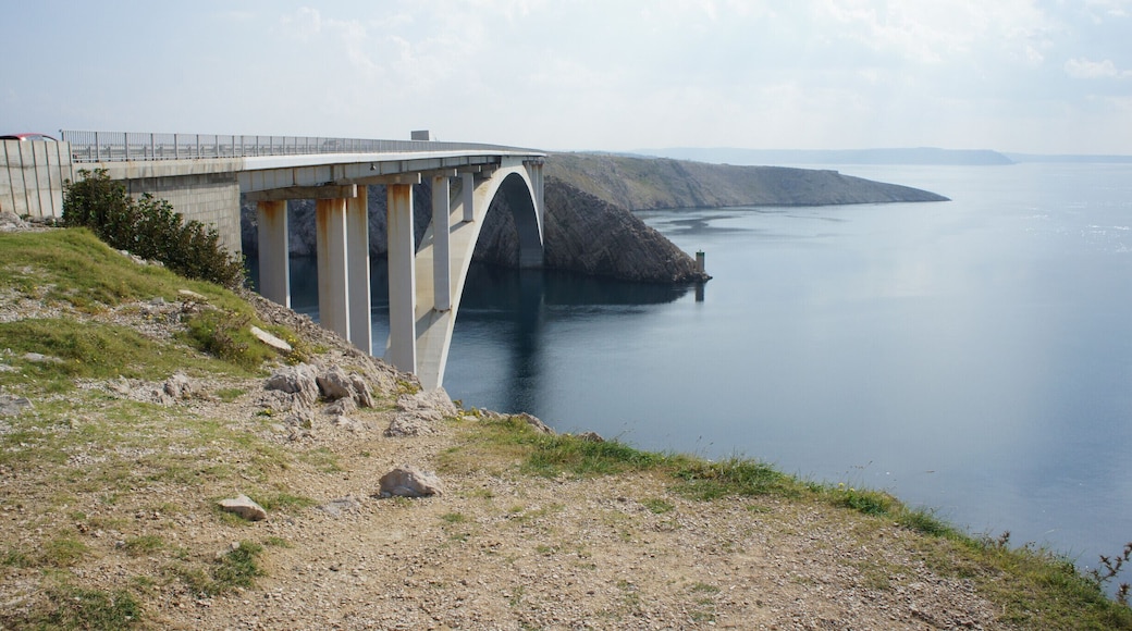 The Paski Most bridge that you have to pass to enter the island Pag.