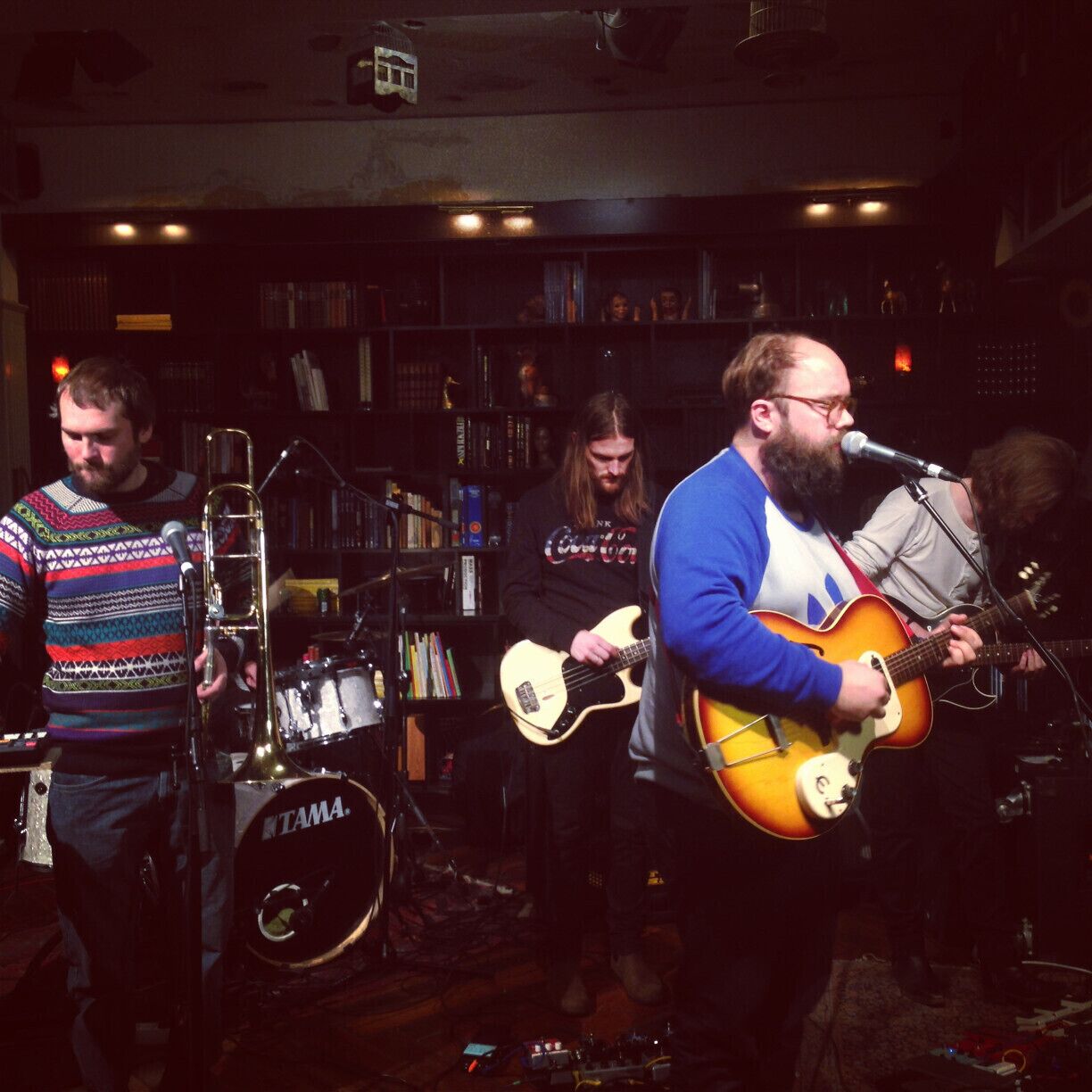 Icelandic artist Borko plays in the lobby/bar of Kex Hostel during the 2013 Iceland Airwaves Music Festival. While there is an incredible amount of music happening here (and everywhere else in Reykjavík) during the festival, Kex has free live music throughout the year.