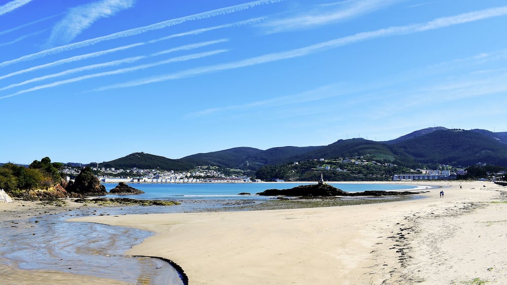 Seiramar beach, between Covas a Sacido beach, in Viveiro, Lugo, Galicia. Spain. Europe September 21, 2019