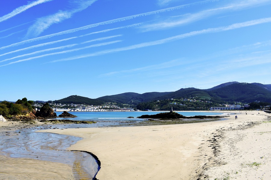 Seiramar beach, between Covas a Sacido beach, in Viveiro, Lugo, Galicia. Spain. Europe September 21, 2019