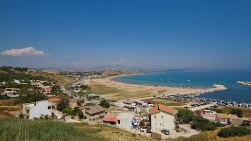 Porto Palo, Menfi, Sicilia, Italia.