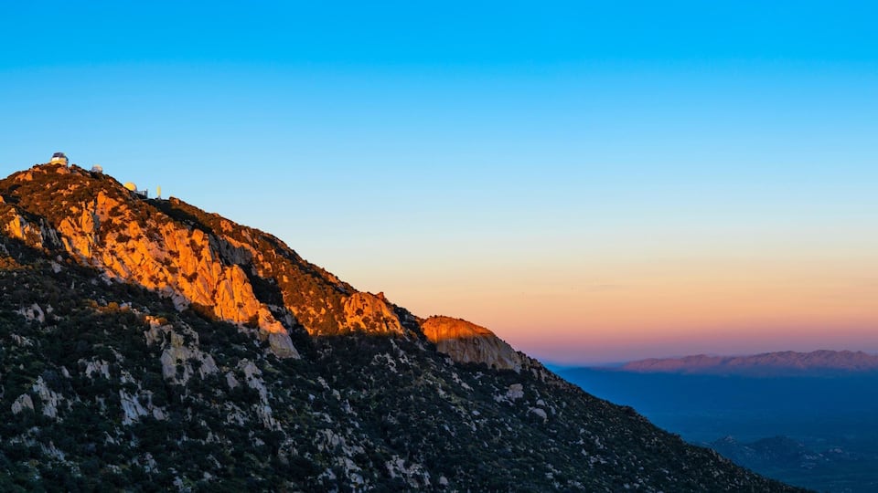 4K Aerial View: Tucson Cityscape from Mt. Lemmon, Arizona