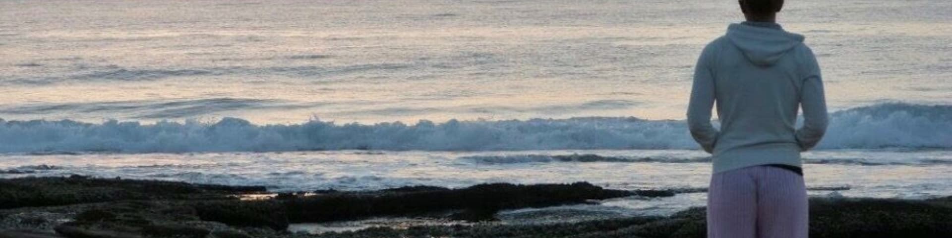 The Indian Ocean from the other side.  Watching the sunrise from the small beach town of Pennington on the east coast of South Africa.  I lived in SA for 6 months and was lucky to have local friends who took me off the tourist track.  Don't let your travel agent sell you the cookie cutter holiday and don't be scared to take the road less travelled! #SouthAfrica