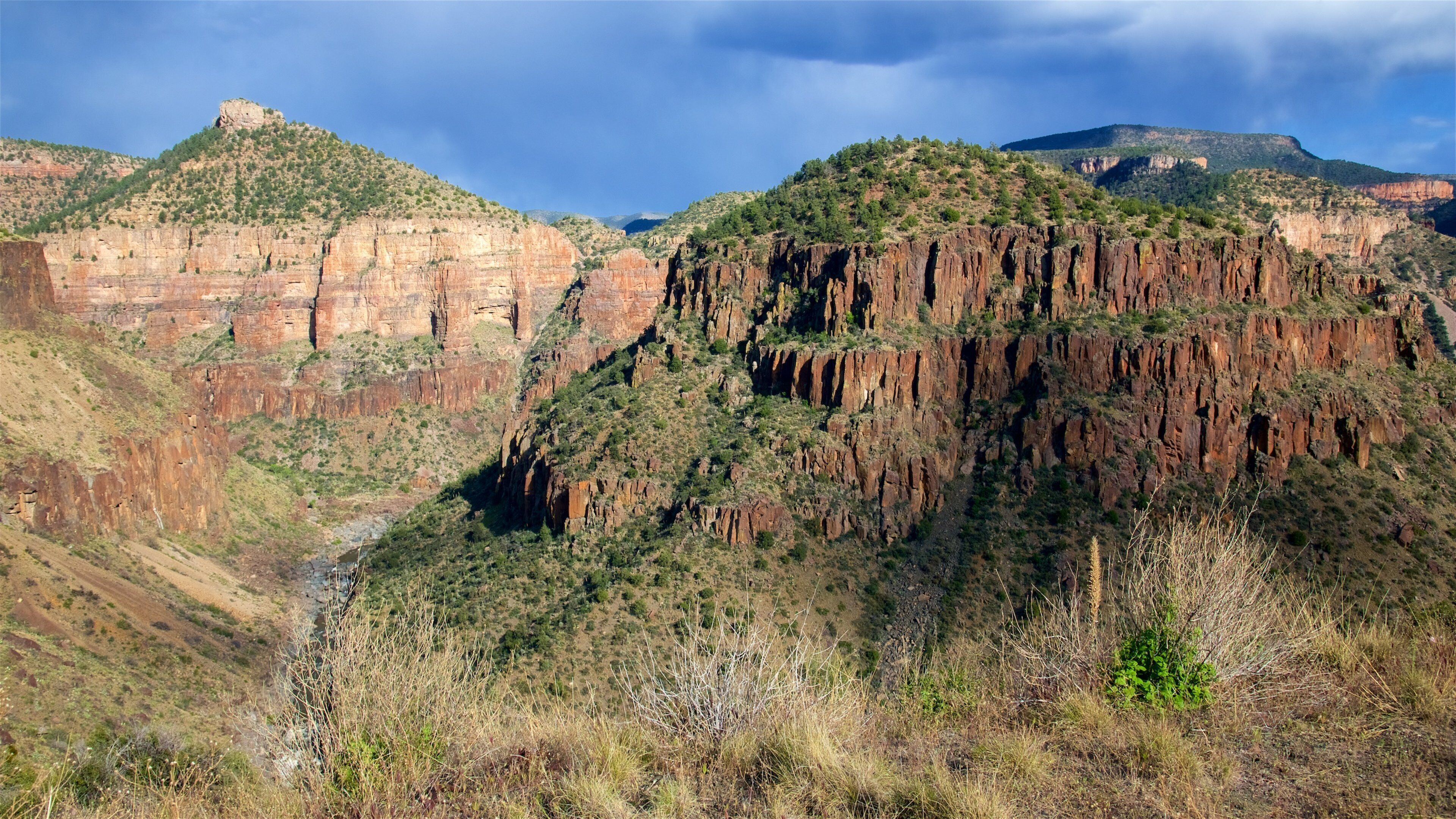 Central Arizona showing mountains, landscape views and a gorge or canyon