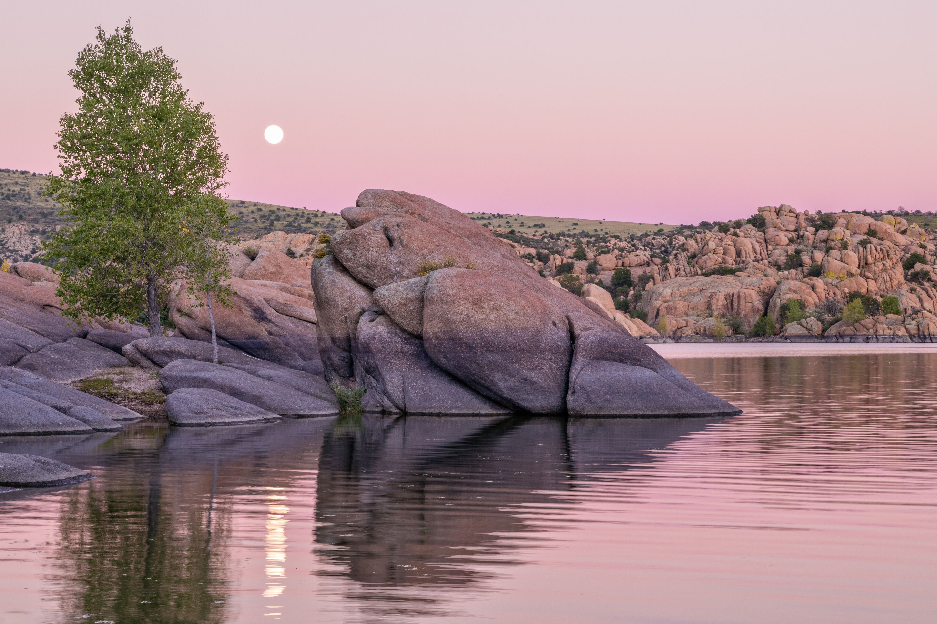 Moonrise over Watson Lake