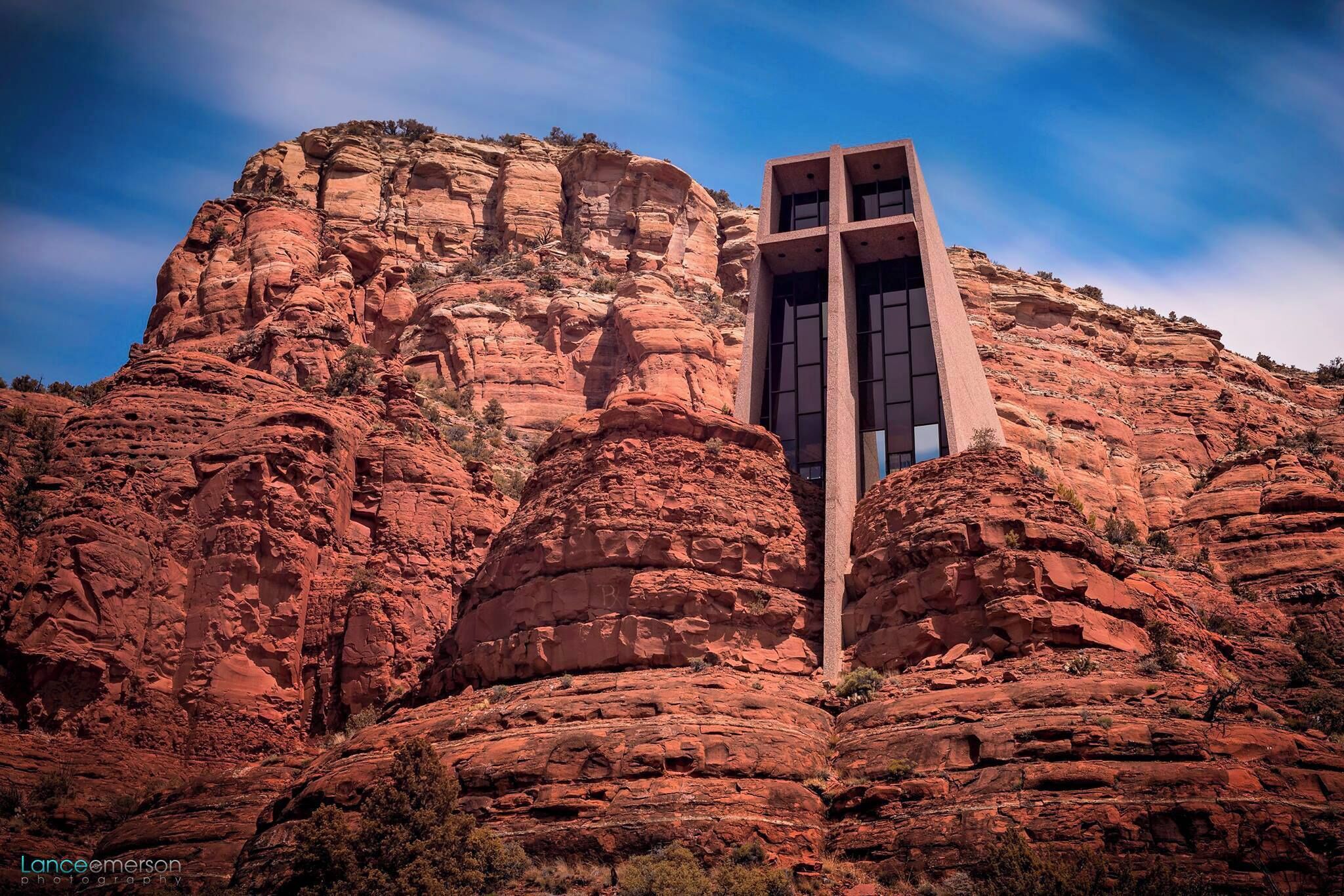 Visited Sedona, AZ this past April and this church was one of the cool stops along the way. Amazing architecture and what a crazy place to have a church. Sedona is full of red rock formations that captivate many travelers. The Chapel of the Holy Cross is a Roman Catholic chapel built into the buttes of Sedona, Arizona, and is run by the Roman Catholic Diocese of Phoenix, as a part of St. John Vianney Parish in Sedona.
