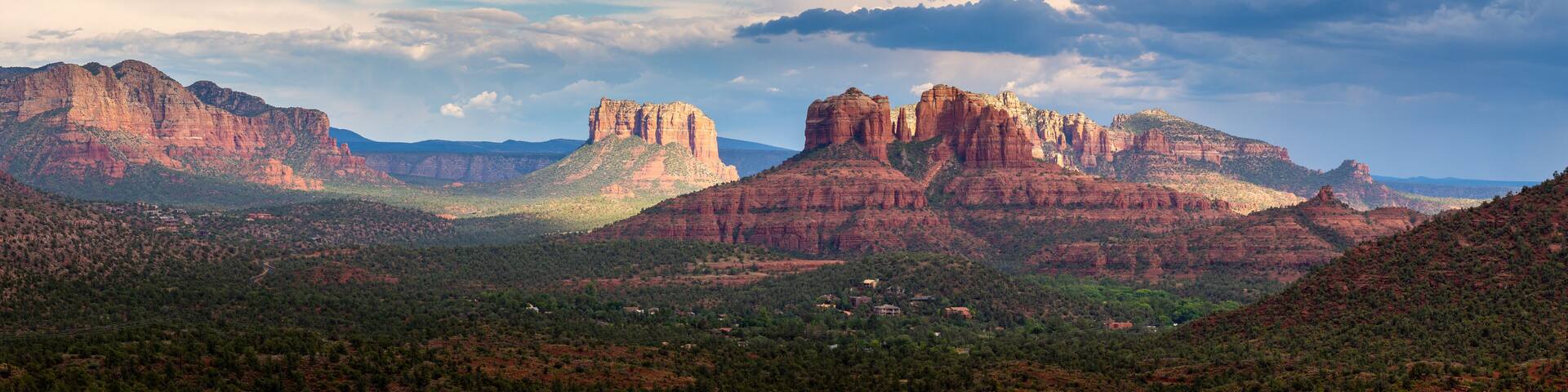 Sedona and Oak Creek Landscape with Unique Weather