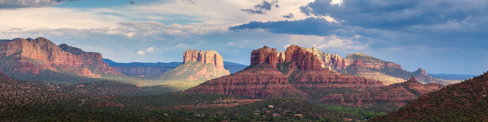 Sedona and Oak Creek Landscape with Unique Weather