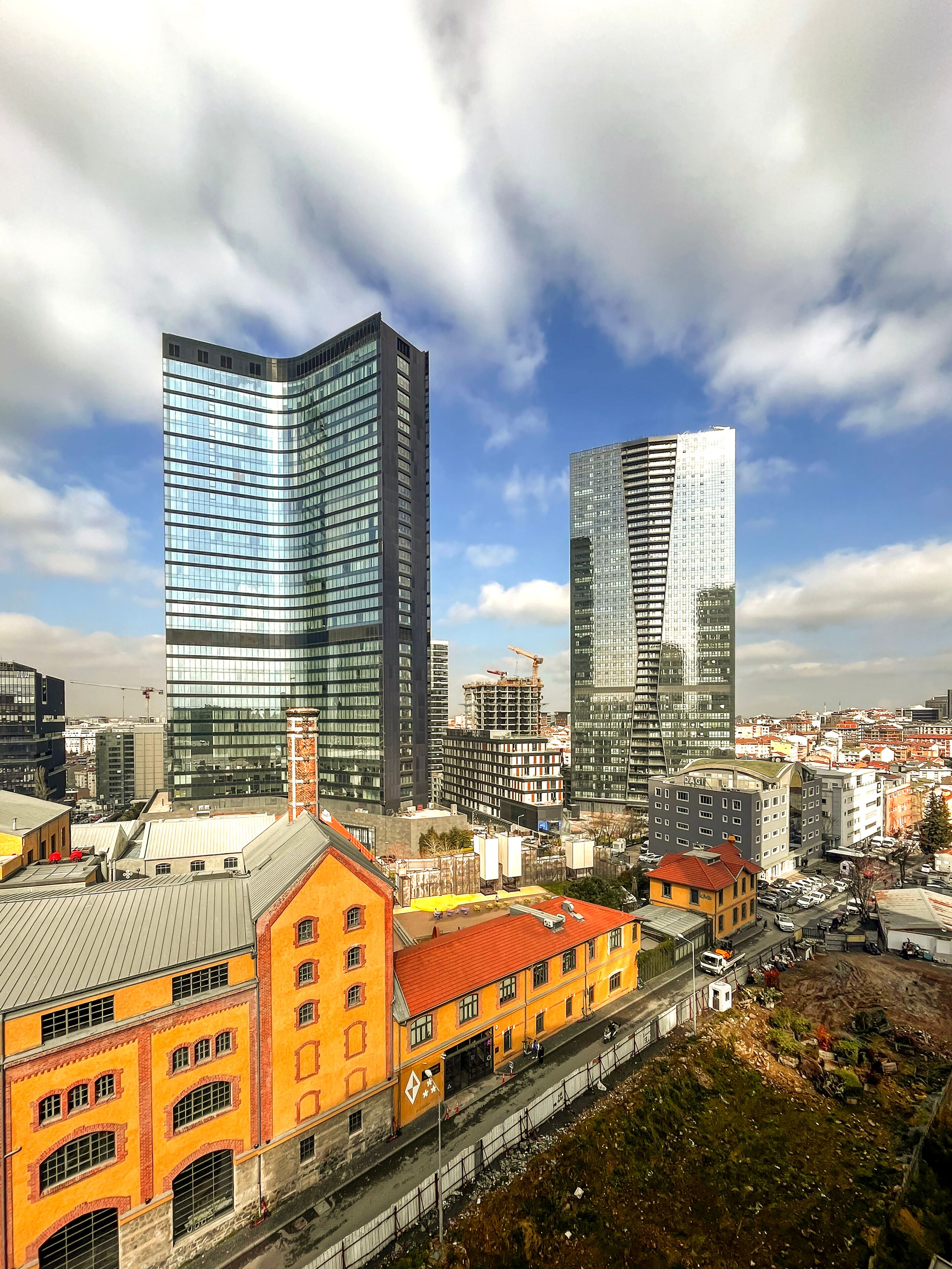 Historical Bomonti District and Skyscrapers at Sisli, Istanbul