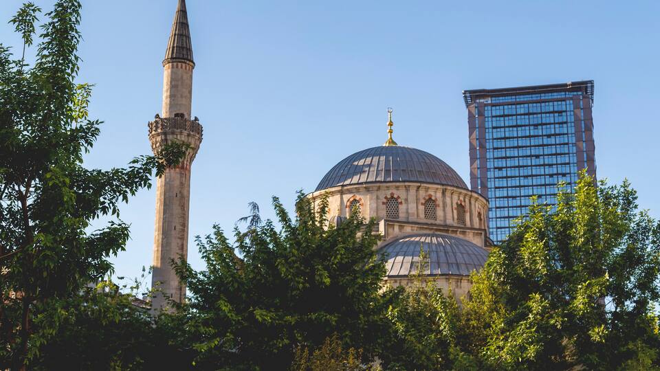 Sisli Mosque in Abide-i Hürriyet Street, Sisli, Istanbul, built in 1949.