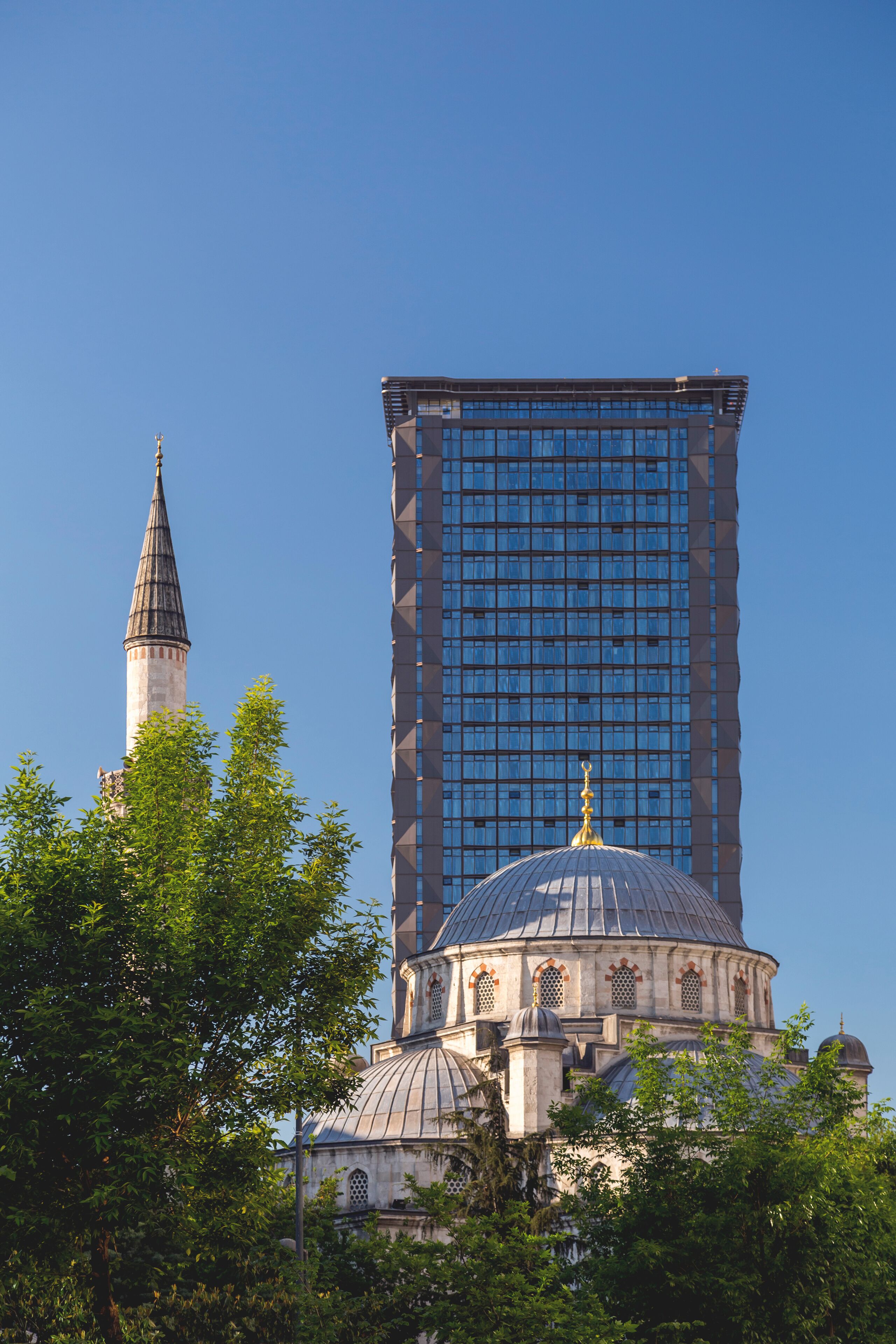 Sisli Mosque in Abide-i Hürriyet Street, Sisli, Istanbul, built in 1949.