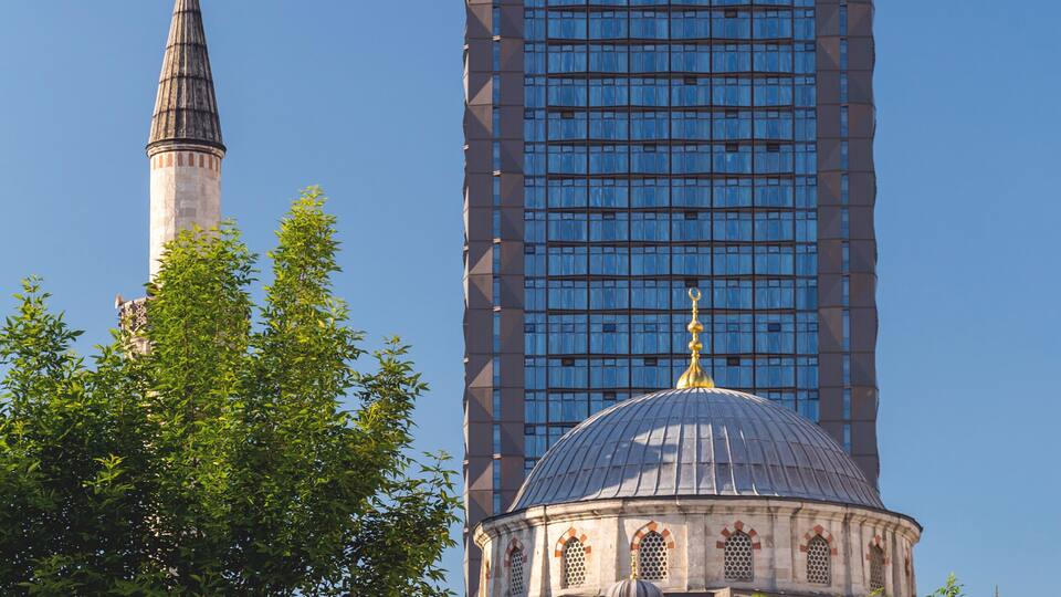Sisli Mosque in Abide-i Hürriyet Street, Sisli, Istanbul, built in 1949.