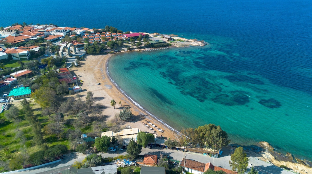 A deep blue turquoise bay. Akkum - Seferihisar - Turkey