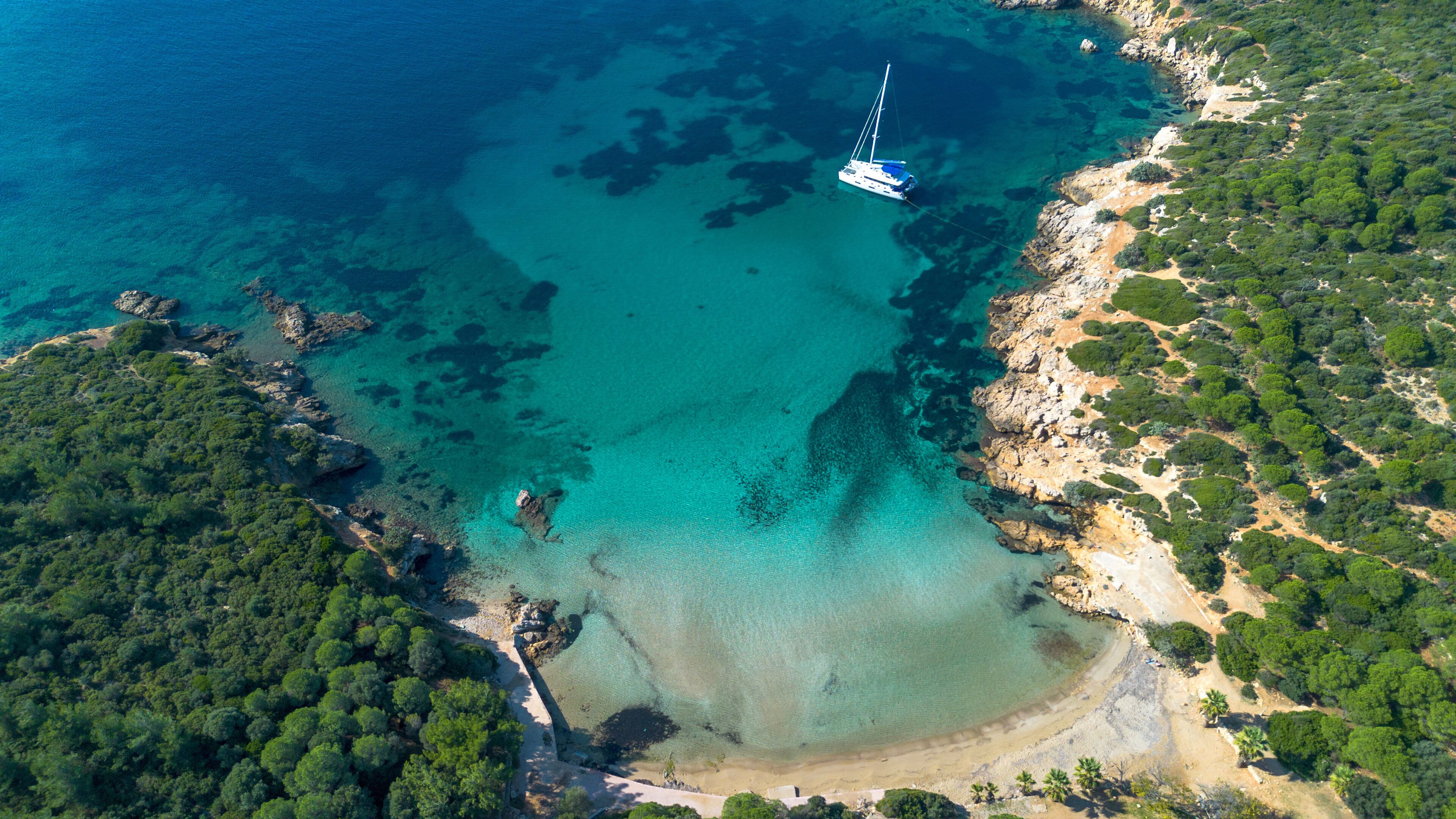 Ekmeksiz beach view from, Seferihisar - Turkey