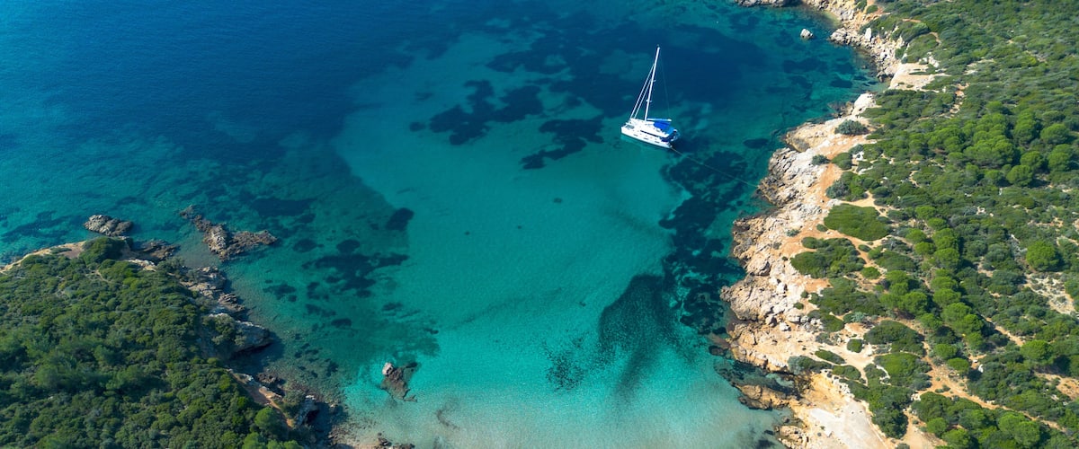 Ekmeksiz beach view from, Seferihisar - Turkey