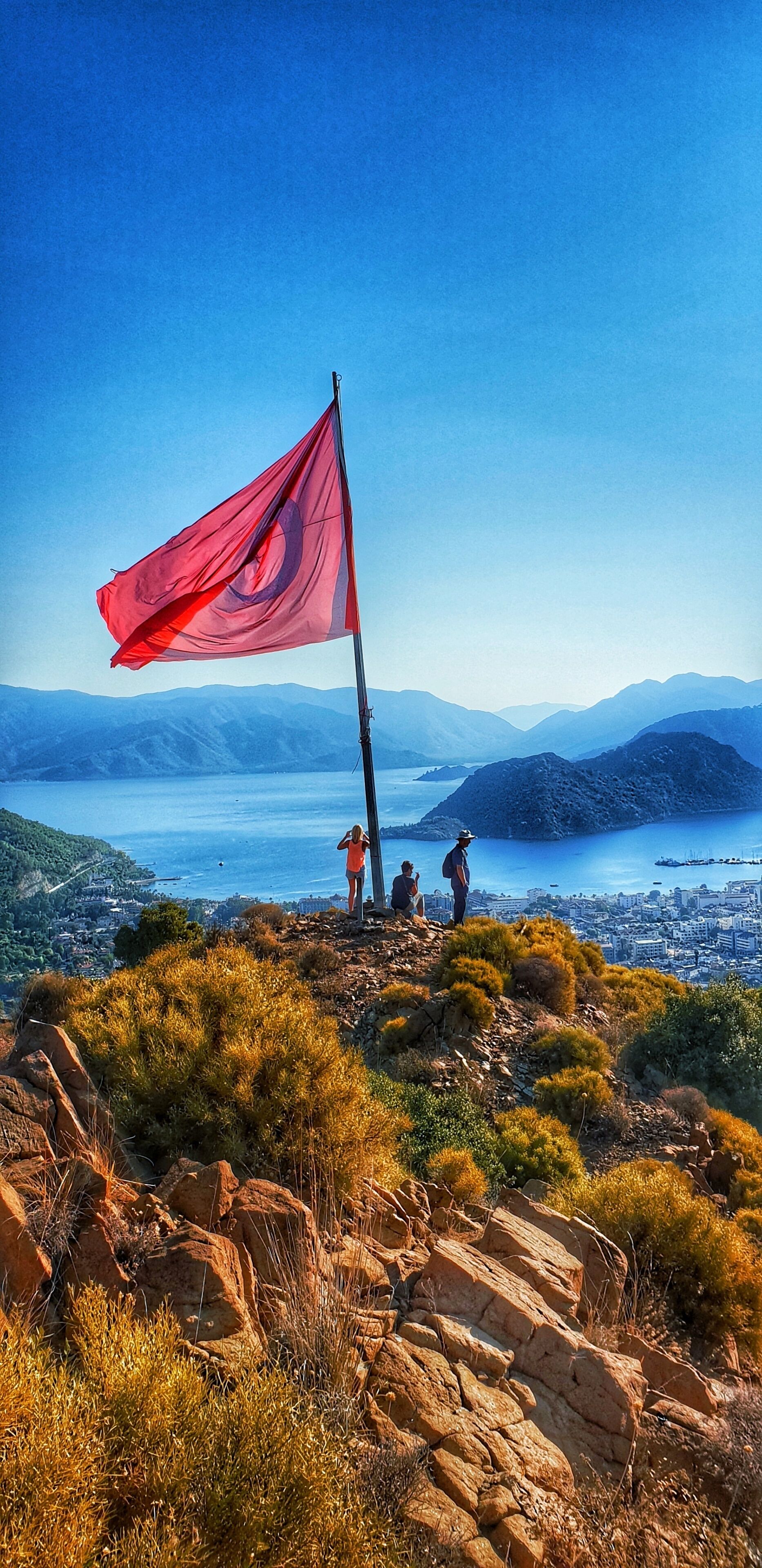 Probably my favourite place on the planet . The flag walk in icmeler turkey is quite a climb but so worth it