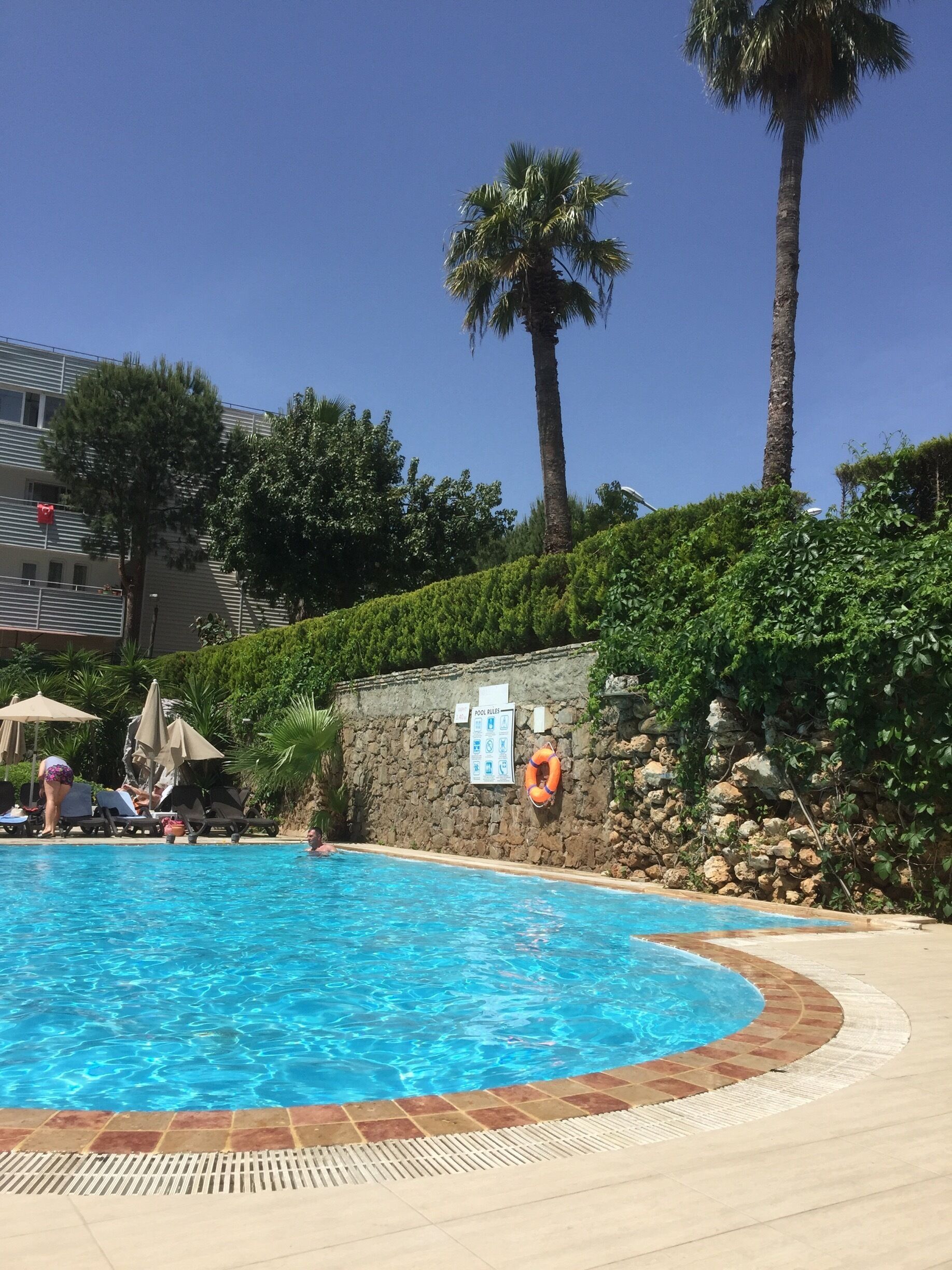 Lovely day by the pool