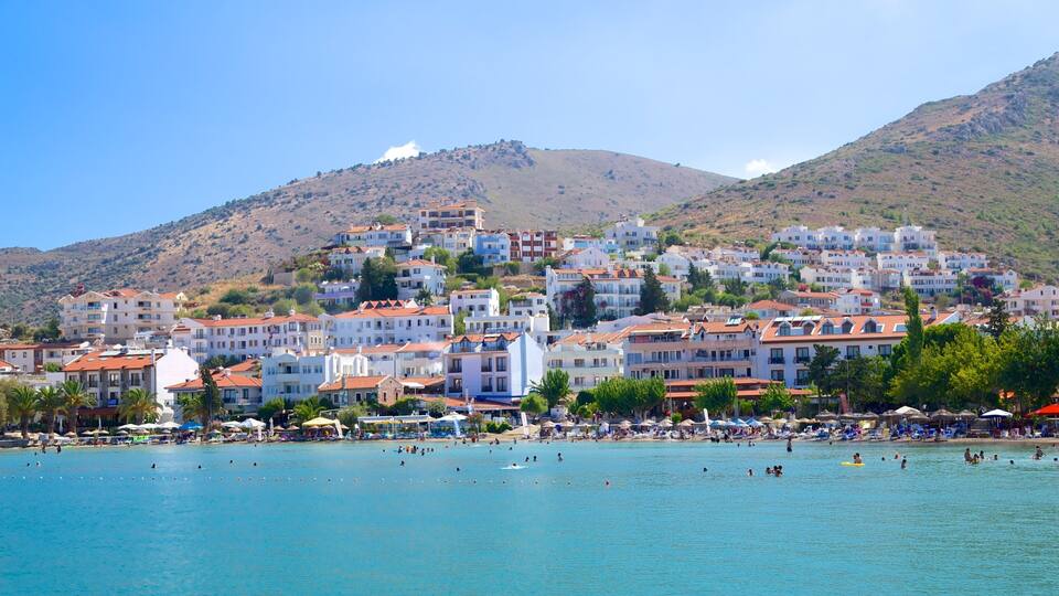 Turkey featuring general coastal views and a coastal town