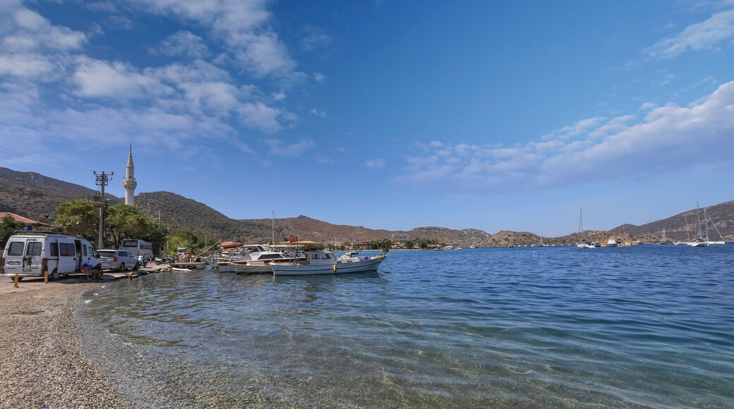 Marmaris - Turkey 06 September 2021 Spectacular escape from Selimiye Village.Marmaris is close to the Mediterranean. Nice place for vacation with cruise.