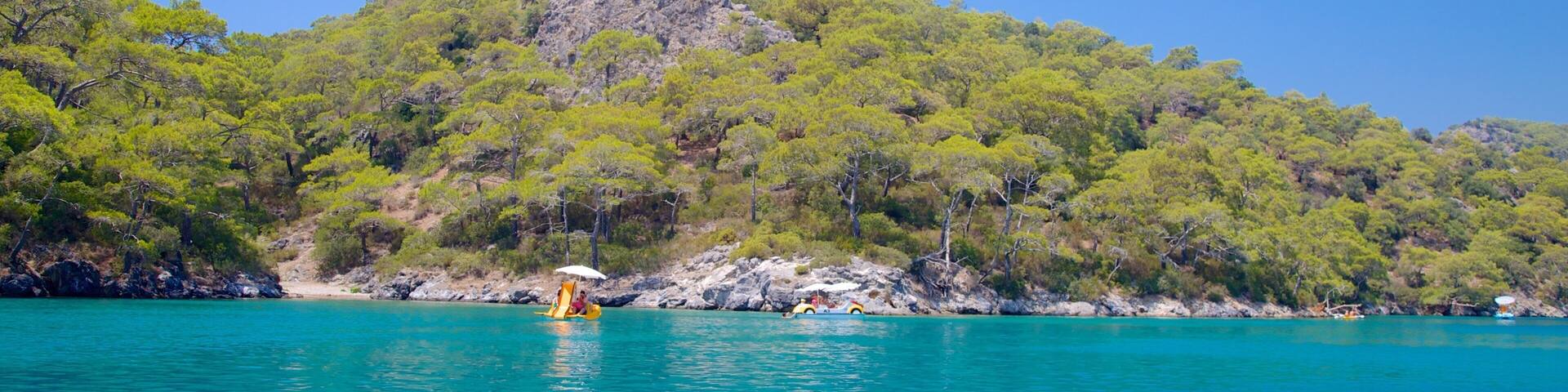 Oludeniz which includes rocky coastline
