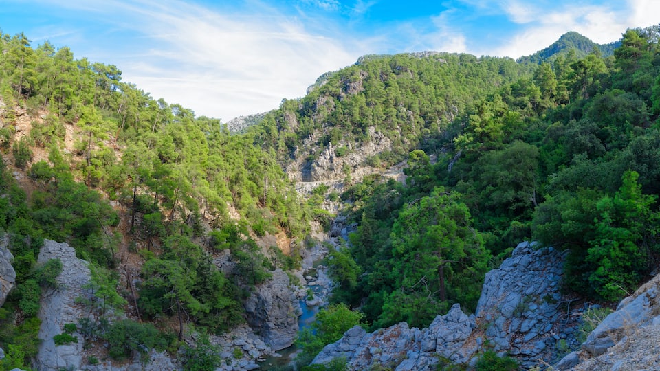 Panoramic view of Goynuk Canyon, Turkey