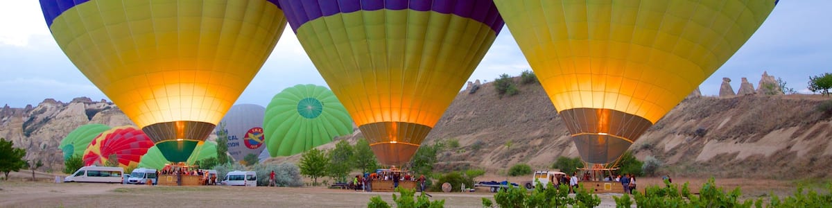 Cappadocia which includes ballooning