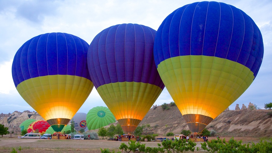 Cappadocia which includes ballooning