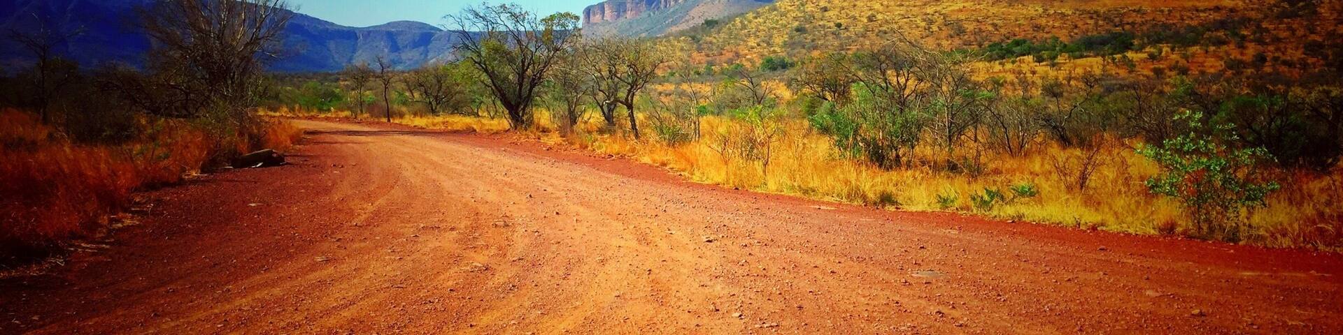 Driving around on this red gravel made us feel more like being back in Australia rather than on safari in South Africa đ #red #southafrica #africa #safari