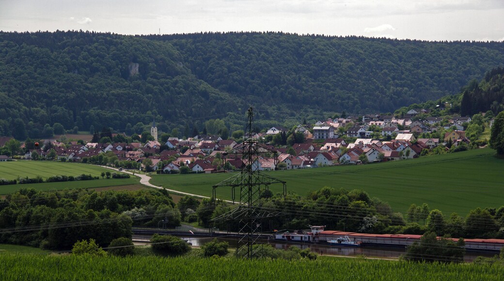 Blick auf den Dietfurter Ortsteil Töging, von Norden