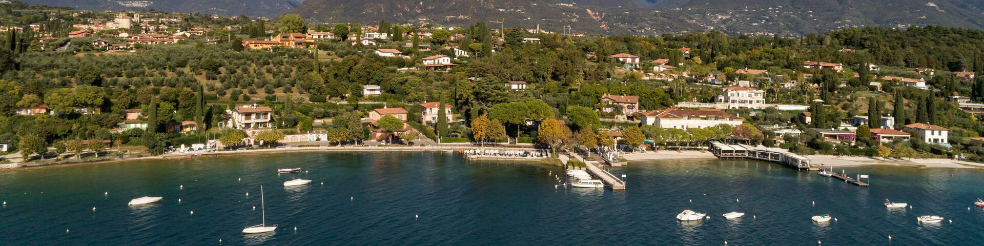 vista panoramica spiaggia san felice del benaco