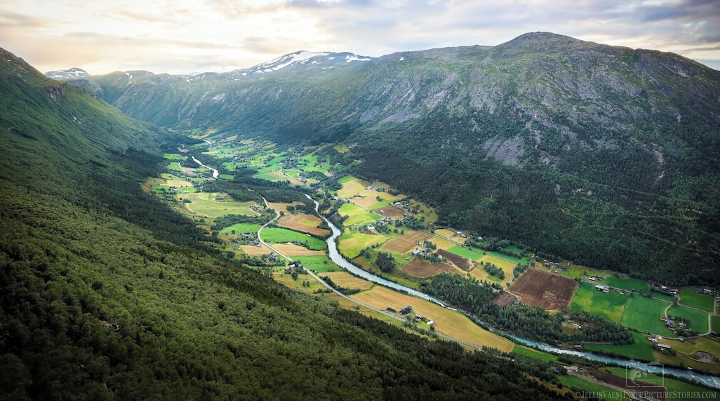 The stunning view in Lom, Norway.