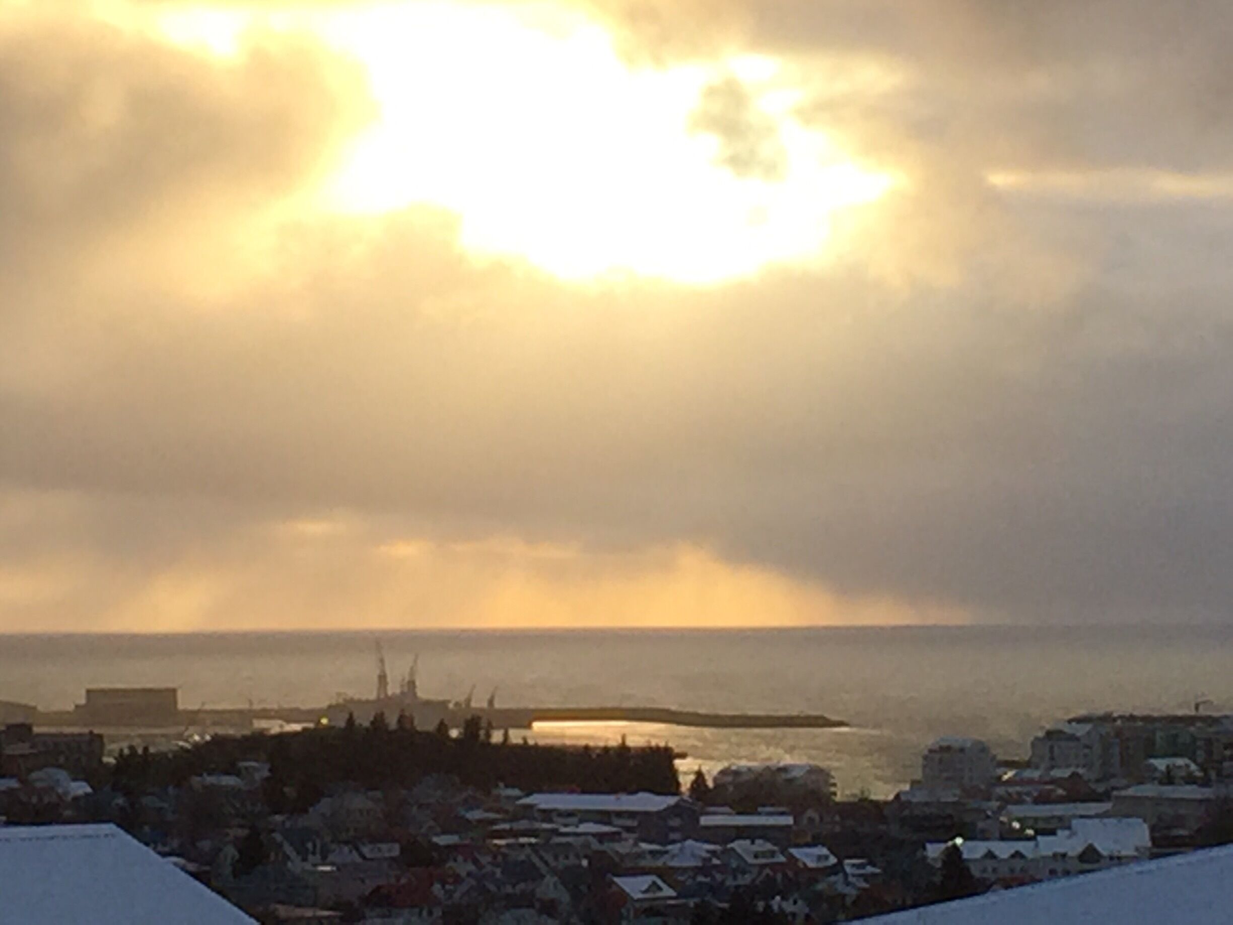 End of the day overlooking the harbour. 