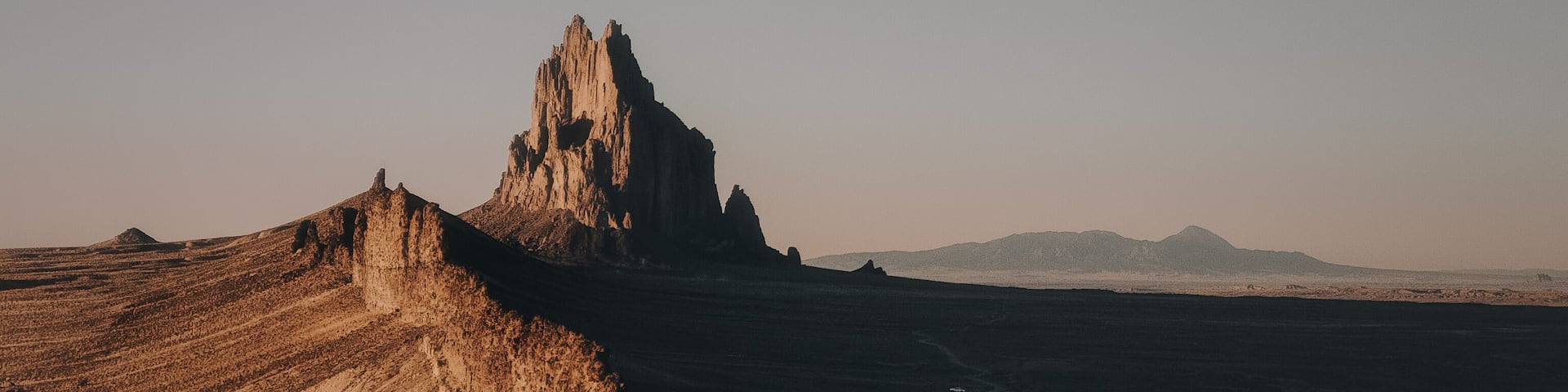 Desert Twilight Over Shiprock, New Mexico