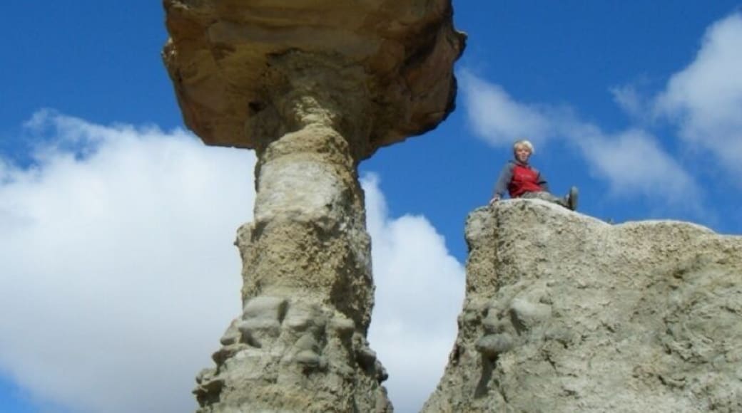 BLM land surrounding Farmington is littered with hoodoos like these. The landscape makes for interesting hikes, but bring plenty of water and keep a watch for wandering cattle herds.
