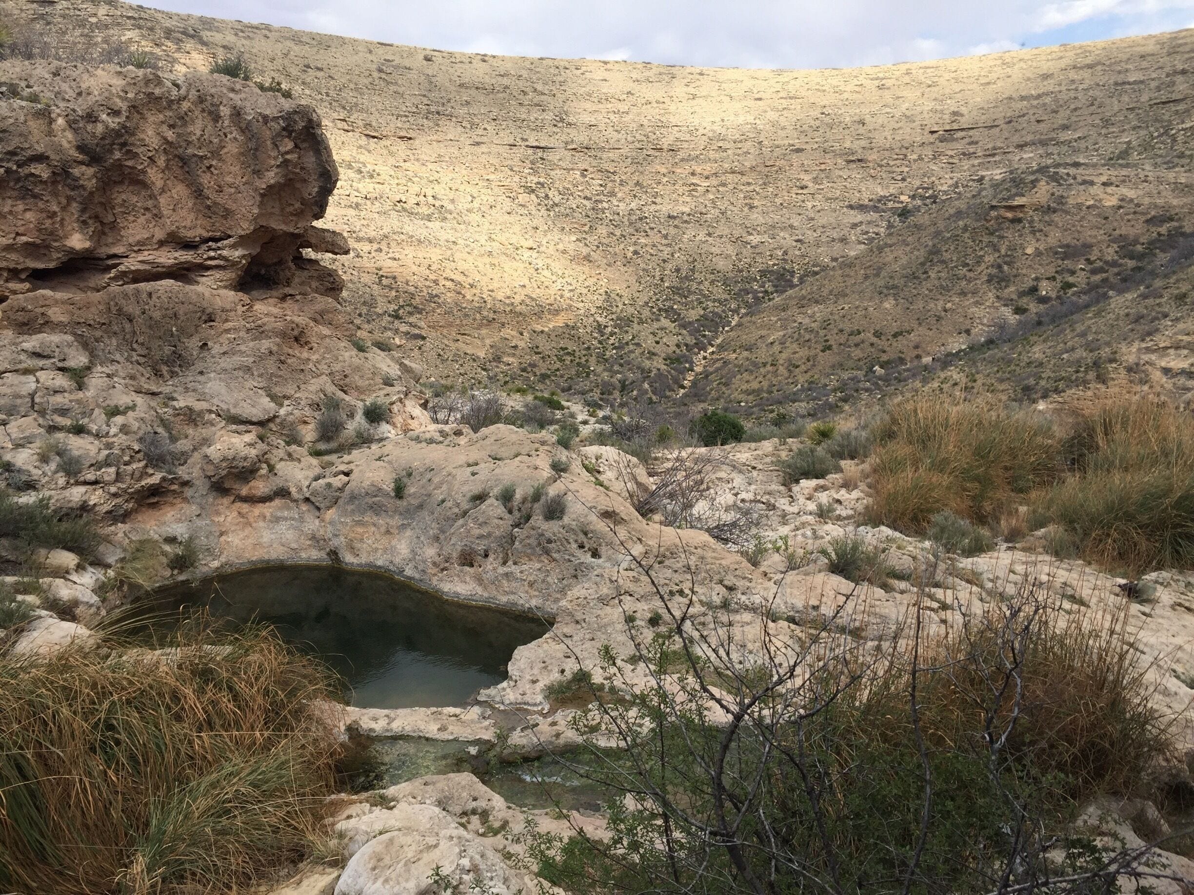 Pools atop the cliff from which Sitting Bill Falls cascade. This beautiful spot is a short but intense hike to reach; well worth the effort! 