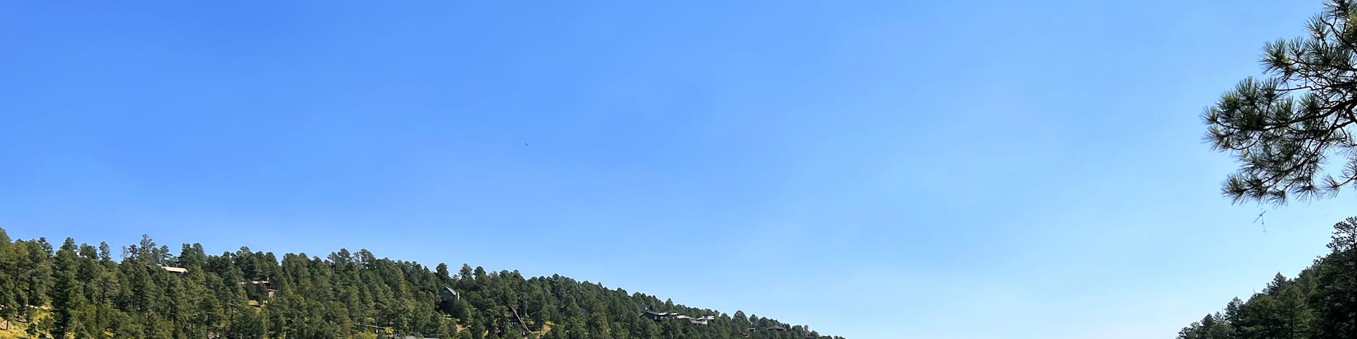 A view of beautiful Grindstone Lake in Ruidoso, New Mexico State in USA