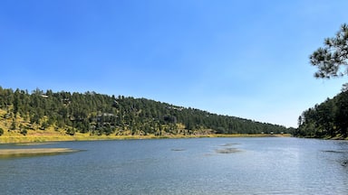 A view of beautiful Grindstone Lake in Ruidoso, New Mexico State in USA