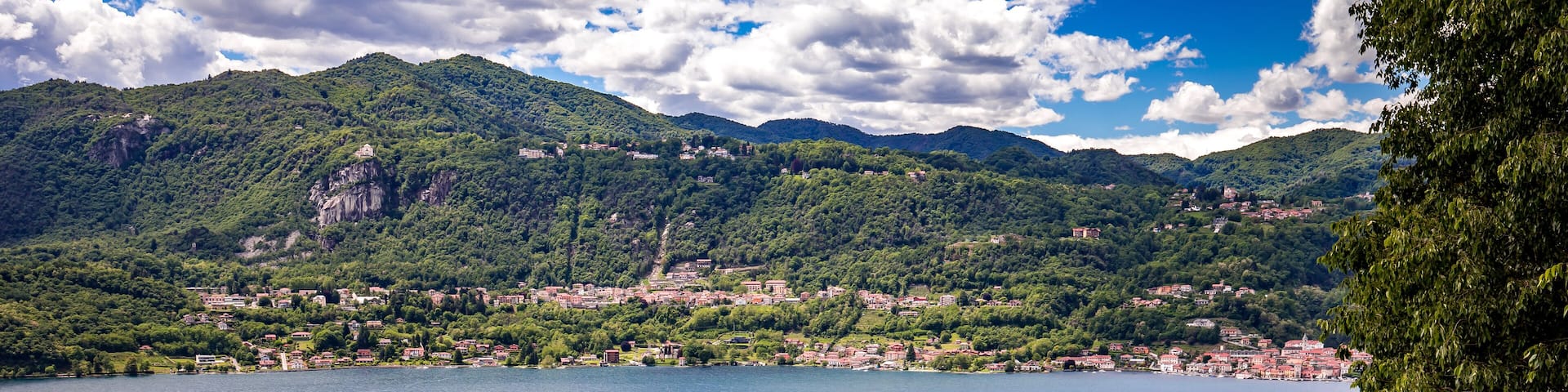 Lake Orta in Orta san Giulio, italy