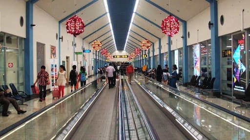 Inside the Bandaranaike Intnl Airport, Colombo.