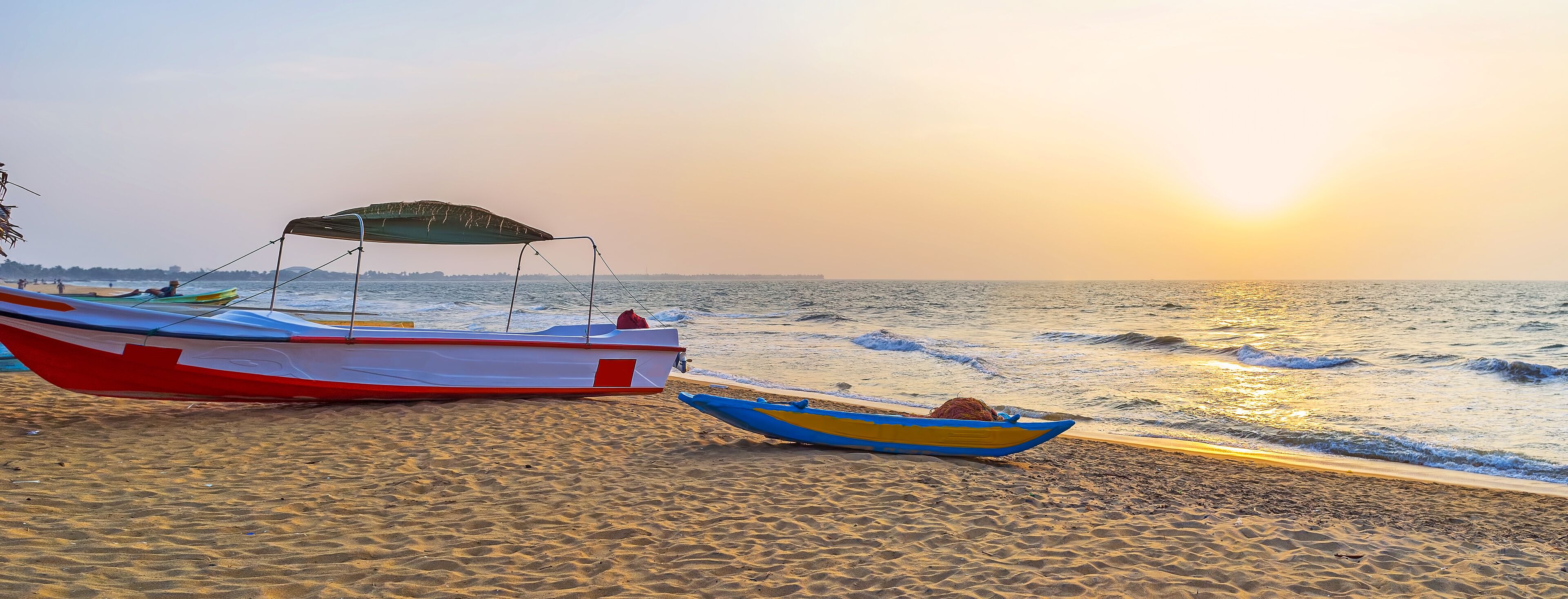 The sunset in Negombo, Sri Lanka