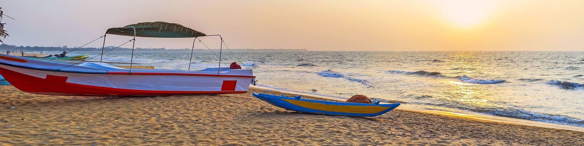 The sunset in Negombo, Sri Lanka