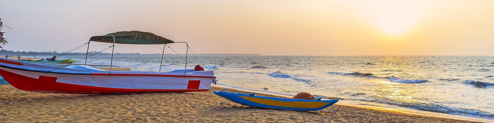 The sunset in Negombo, Sri Lanka