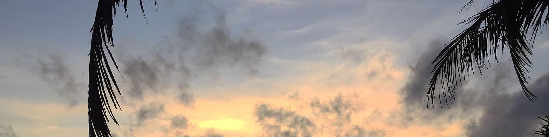 Sunset on the beach in Wadduwa Sri Lanka